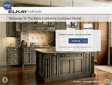 Tablet Screenshot of myelkaycabinets.com